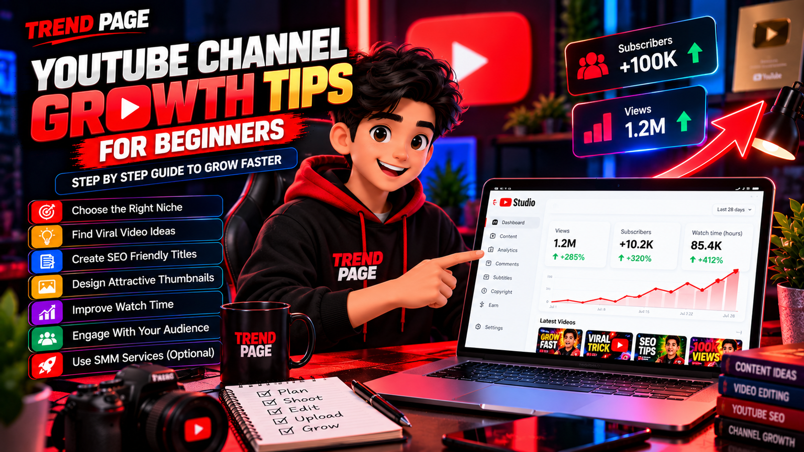 YouTube Channel Growth Tips for Beginners